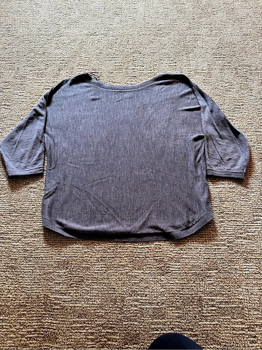 WHITE LABEL The White Company Cocoa 3/4 Sleeve Top Size XS